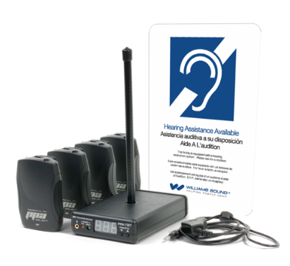 PPA VP 37 LARGE-AREA, PORTABLE FM ASSISTIVE LISTENING SYSTEM. INCLUDES: (1) PPA T27 FM TRANSMITTER WITH